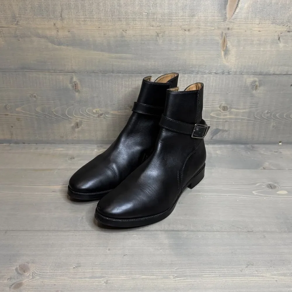 Acne Studios Black Leather Jodhpur Ankle Boots EU 39, US Women's 9 - Picture 2 of 8